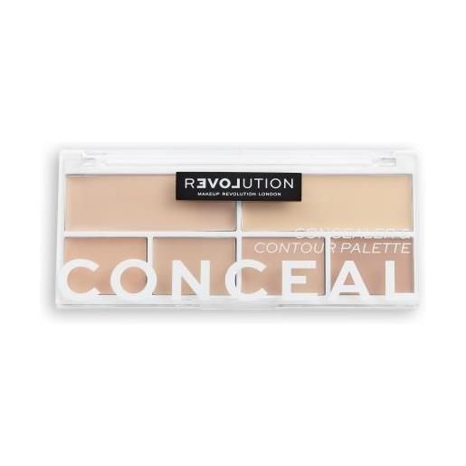 Revolution Relove conceal me concealer & contour palette palette di correttori 11.2 g tonalità fair
