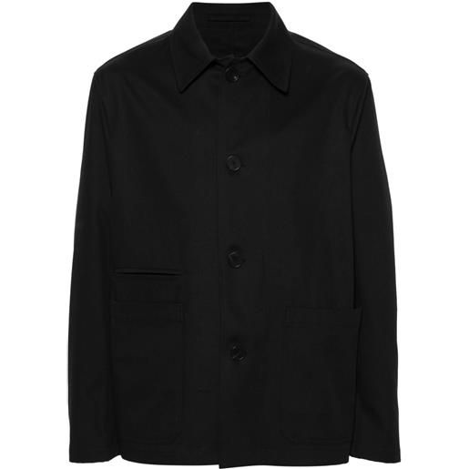 Lanvin giacca in twill - nero