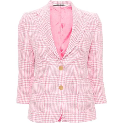 Tagliatore blazer monopetto in tweed - rosa