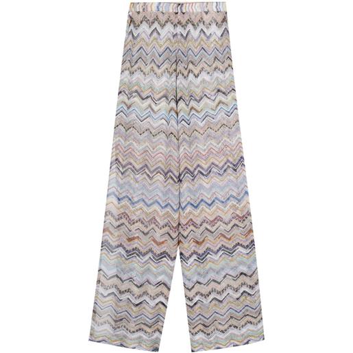 Missoni pantaloni con stampa - viola