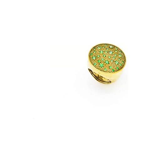 Pesavento w1stra064 anello da donna taglia 15-16-17 colore verde collezione star dust / regolabile in 3 misure