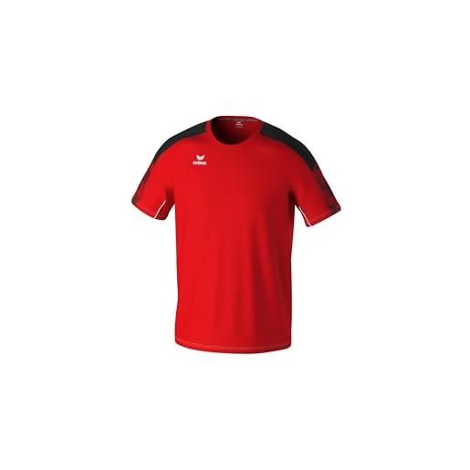 Erima t-shirt evo star (1082401) uomo, rosso/nero, xxl