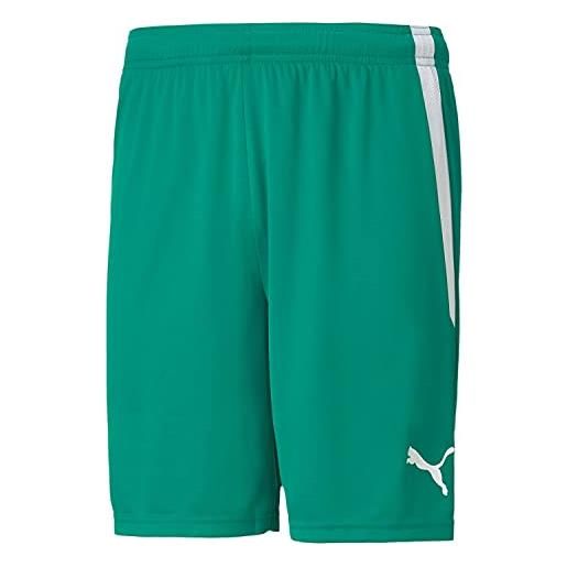 PUMA teamliga shorts, pantaloncini corti men's, verde (pepper green wh), l