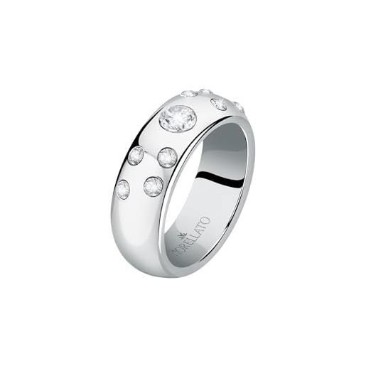 Morellato poetica anelli donna in acciaio, cristalli - sauz260