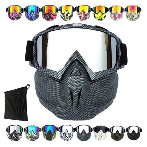 KXHB snow ninja mask, 【life of ice】 snow ninja mask goggles, snow. Ninja mask, snow ninja mask skiing, dritnow outdoor mask anti fog (one size, 01)