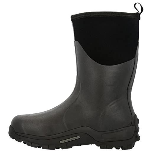 Muck Boots muckmaster mid, stivali di gomma unisex-adulto, nero (black/black), 38 eu