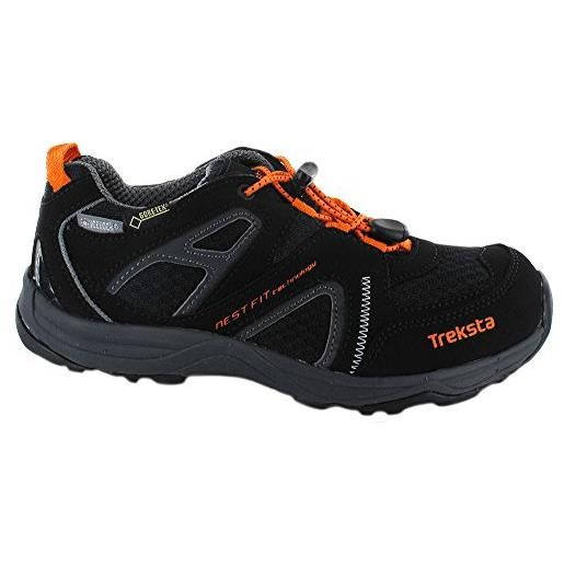 TrekSta zapatilla running goretex junior speed lacing gtx - junior color: black-orange - talla: 40