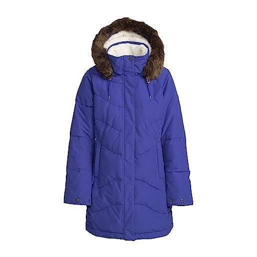 Roxy ellie giacca longline invernale da donna viola