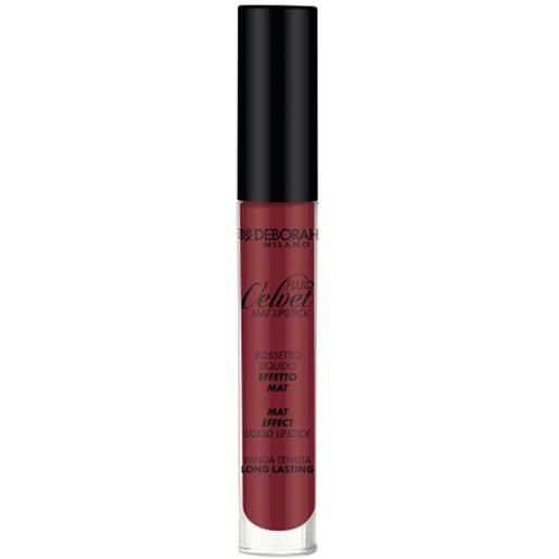 Deborah fluid velvet mat lipstick - 9c1b1f-07. Fire-red