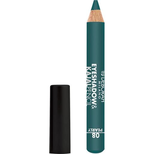 Deborah eyeshadow&kajal pencil - 346260-08. Teal-green-pearly