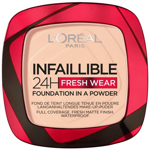 L'Oréal Paris infaillible 24h fresh wear fondotinta compatto - f7caae-180. Rose-sand