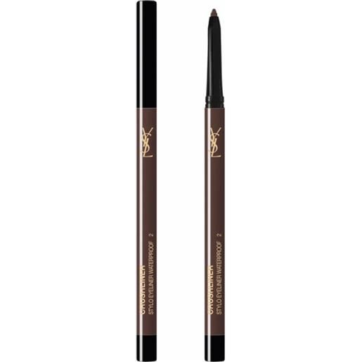 Yves Saint Laurent eyeliner crushliner - 4b332f-02. Dark-brown