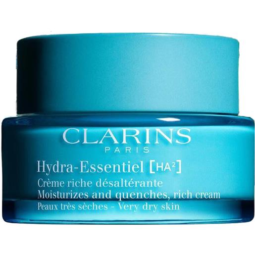 Clarins Clarins hydra-essentiel [ha²] rich crema idratante per il viso 50 ml