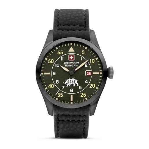 Swiss Military Hanowa orologio analogico al quarzo uomo con cinturino in pelle smwgn0001231