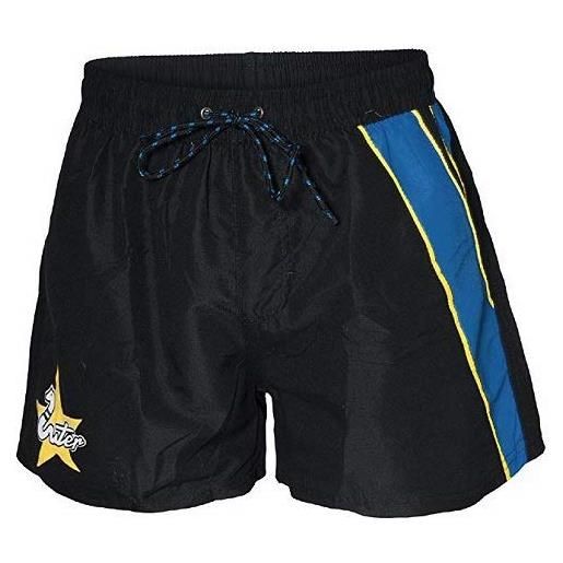 DIVASPORT pantaloncino/boxer, costume da bagno uomo f. C. Inter - prodotto ufficiale (l, nero)