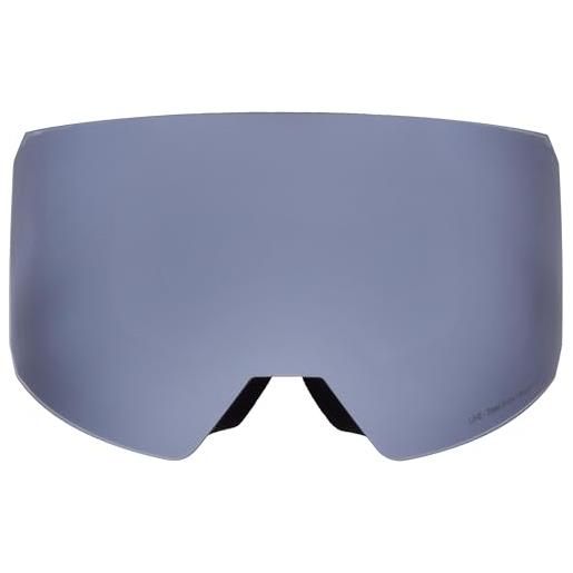 Red Bull Spect Eyewear occhiali da sci da uomo, line-02, nero/fumo con specchio d'argento, taglia unica