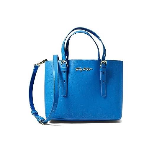 Tommy Hilfiger bag6299 - borsa a tracolla da donna, 30 x 20 x 15 cm, con logo th, da donna, colore: blu, azzurro, einheitsgröße