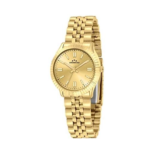 Chronostar luxury orologio donna solo tempo in lega, acciaio, pvd oro - r3753241519