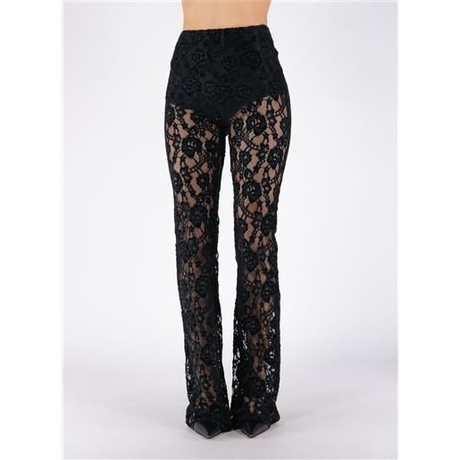 NINEMINUTES pantalone the area lace donna