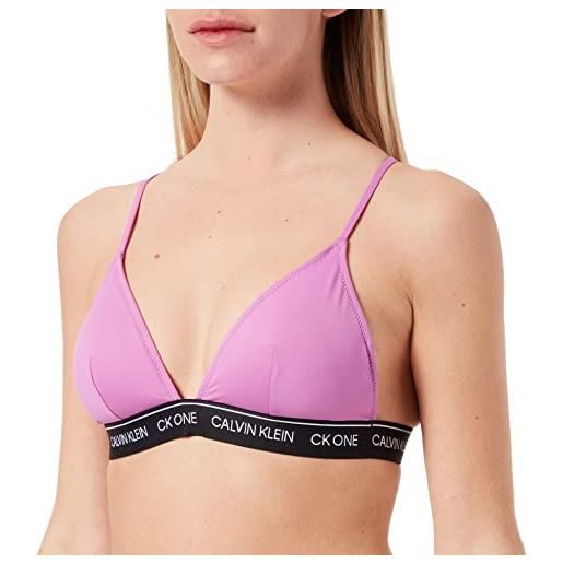 Calvin Klein triangolo-rp parte superiore del bikini, helio hue, s donna
