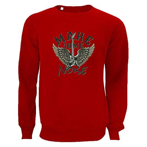 Generic make some noise dark angel guitar rock maglione unisex pullover x-large