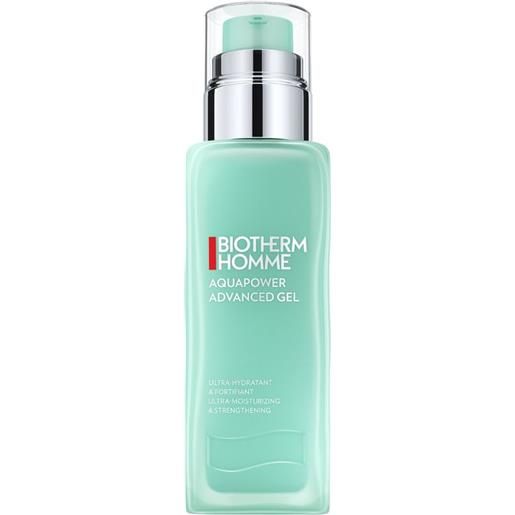 Biotherm homme aquapower advanced gel - gel idratante viso ultra fresco - pelli normali e miste 75 ml