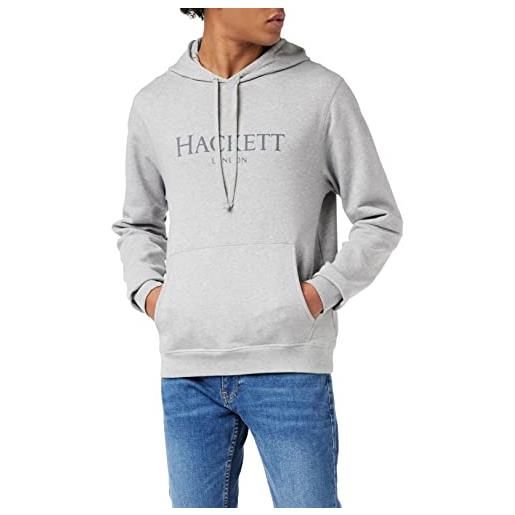 Hackett London hackett ldn hoody maglia di tuta, 913light grey marl, s uomo