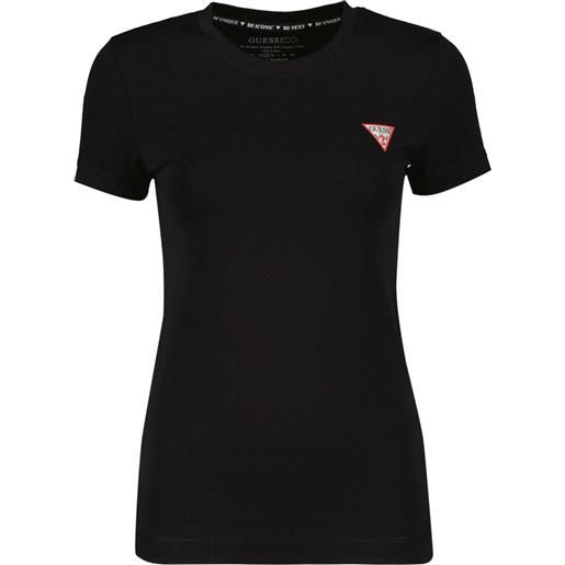 GUESS t-shirt girocollo mini logo donna