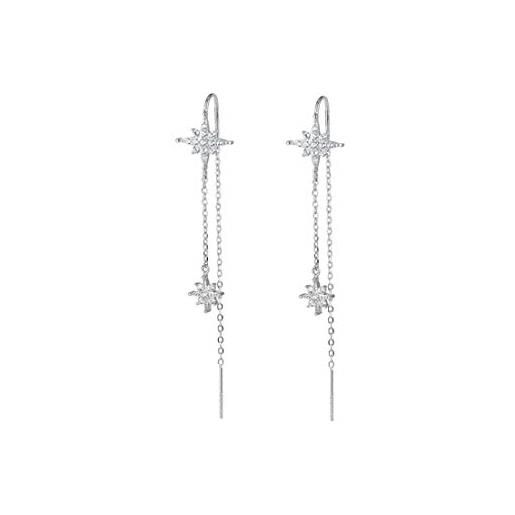 SLUYNZ Orecchini A Perno Stelle Marine In Argento Sterling 925 – Placcati Rodio O Oro Rosa – Ipoallergenici Con Scatola Regalo
