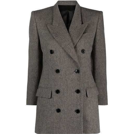 ISABEL MARANT cappotto doppiopetto robine - grigio
