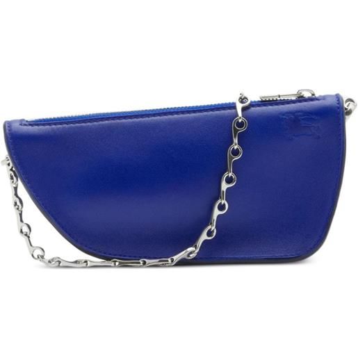 Burberry micro shield sling mini bag - blu