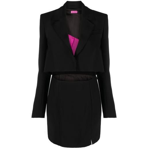GAUGE81 abito stile blazer con cut-out - nero