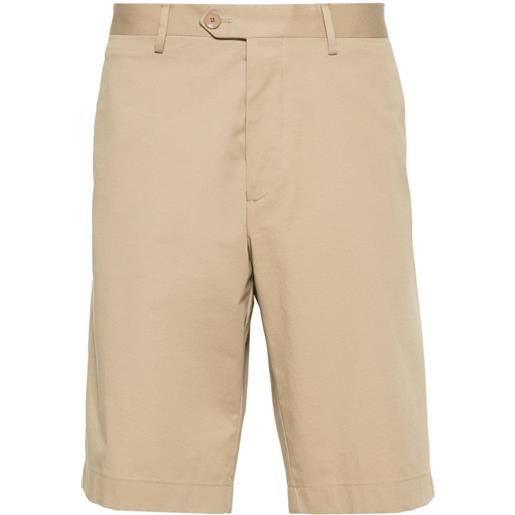 ETRO shorts con ricamo pegaso - toni neutri