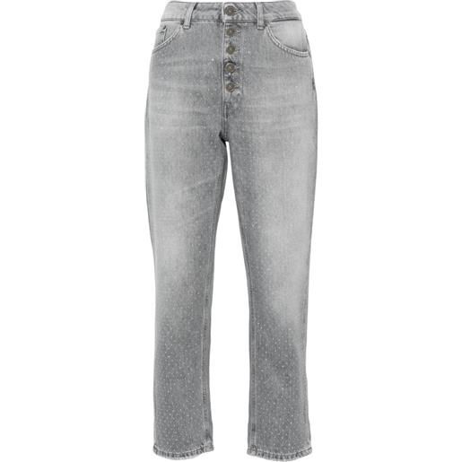 DONDUP jeans koons con borchie - grigio