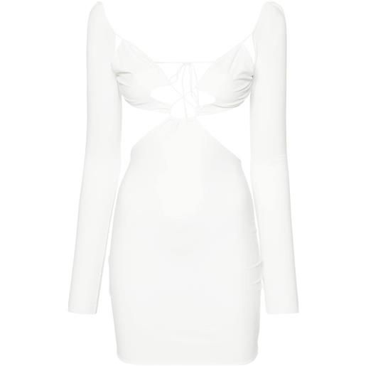 Amazuìn abito azhar corto con design cut-out - bianco