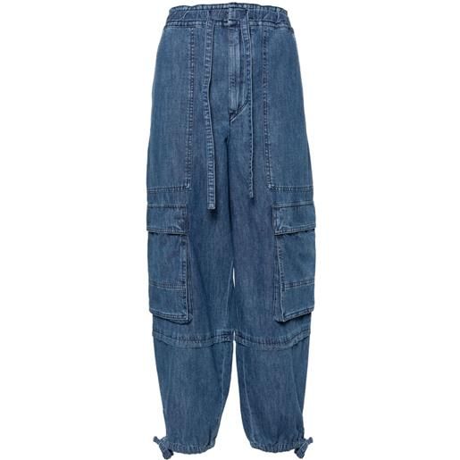 MARANT ÉTOILE jeans ivy a gamba ampia - blu
