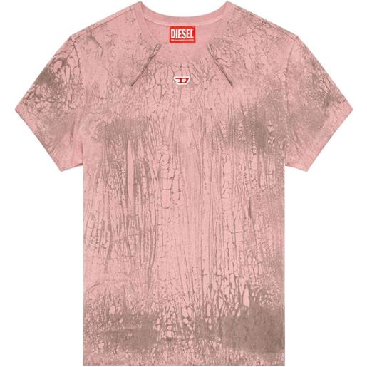 Diesel t-shirt t-uncutie-long-n11 - rosa