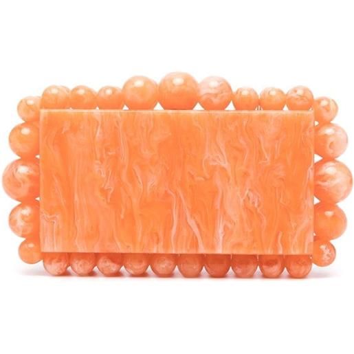 Cult Gaia clutch eos marmorizzata - arancione
