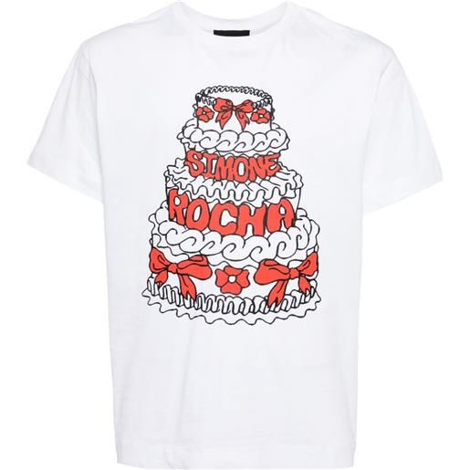 Simone Rocha t-shirt con stampa - bianco