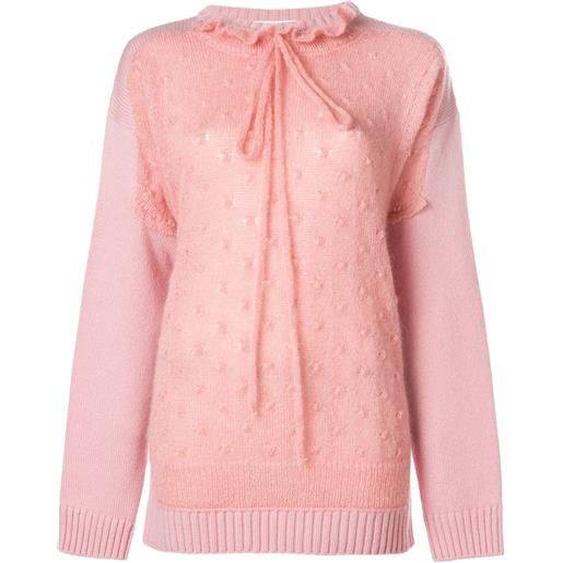 JW Anderson maglione con effetto trompe l'oeil - rosa