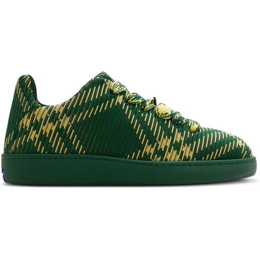 Burberry sneakers box a quadri - verde