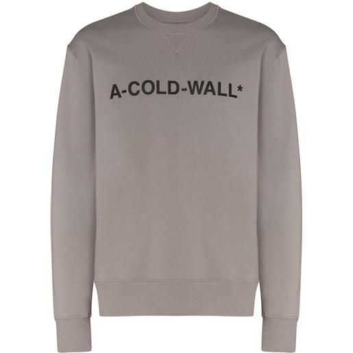 A-COLD-WALL* felpa con stampa - grigio