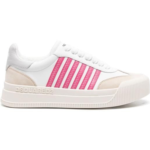 Dsquared2 sneakers a righe - bianco