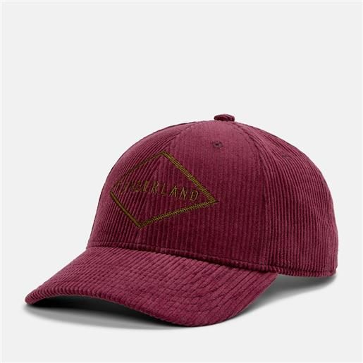 Timberland cappellino in velluto a coste all gender in bordeaux bordeaux unisex