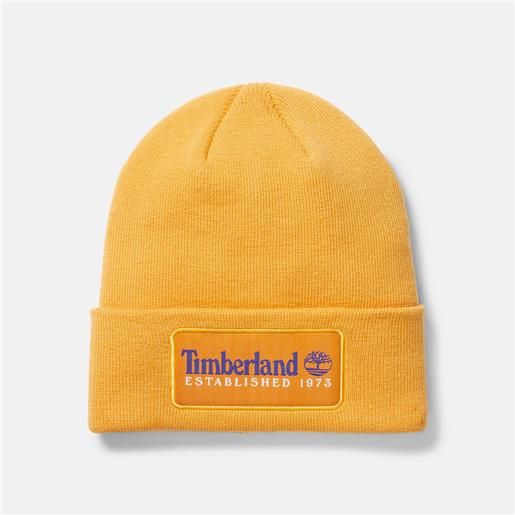 Timberland berretto colour blast in arancione arancione unisex
