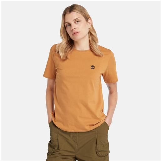 Timberland t-shirt exeter river da donna in giallo scuro giallo