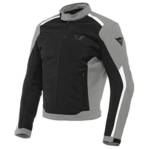 Dainese hydraflux 2 air d-dry jacket, giacca moto estiva con fodera impermeabile removibile, uomo, nero/charcoal-gray, 60