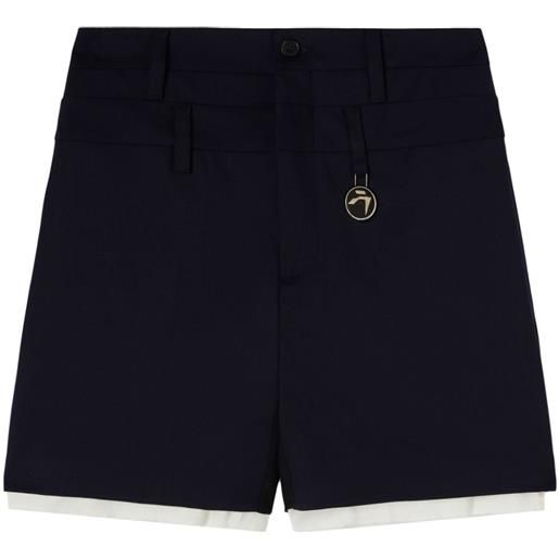 AMBUSH shorts con ciondolo logo - nero