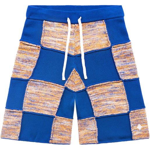 Marcelo Burlon County of Milan shorts con design patchwork - blu