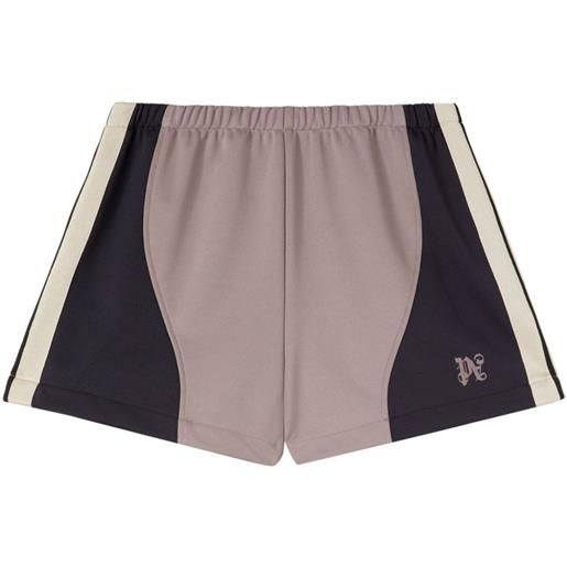 Palm Angels shorts sportivi con design color-block - viola